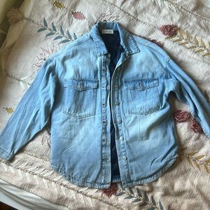 Solai Cameron Oversized Denim Jacket Light Wash